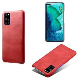 For Honor V30 Pro Calf Texture PC + PU Phone Case(Red)