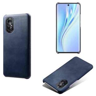 For Honor V40 Lite Calf Texture PC + PU Phone Case(Blue)