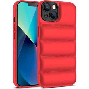 For iPhone 13 Eiderdown Airbag Shockproof Phone Case(Red)