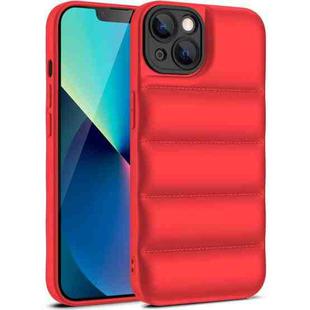 For iPhone 13 mini Eiderdown Airbag Shockproof Phone Case (Red)