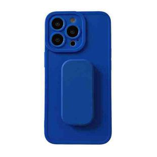 For iPhone 13 Pro Max TPU Phone Case with Holder (Blue)