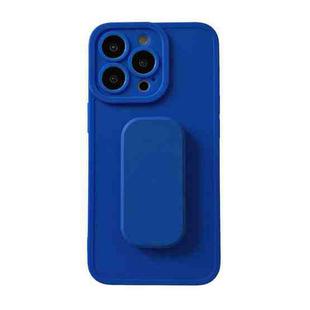 For iPhone 13 TPU Phone Case with Holder(Blue)