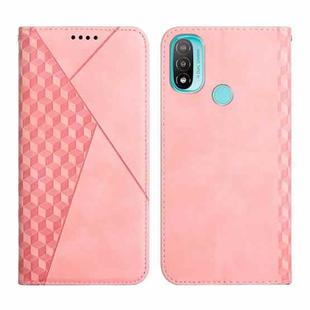 For Motorola Moto E20 / E30 / E40 Skin Feel Magnetic Leather Phone Case(Rose Gold)