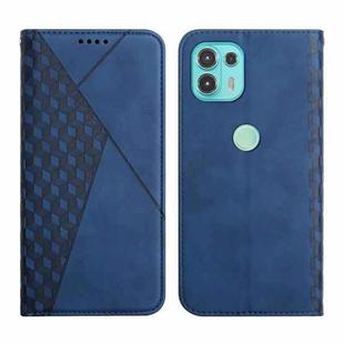 For Motorola Edge 20 Lite Skin Feel Magnetic Leather Phone Case(Blue)