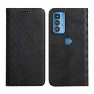 For Motorola Edge 20 Pro Skin Feel Magnetic Leather Phone Case(Black)
