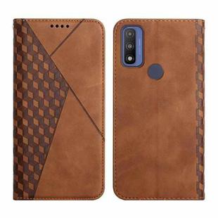 For Motorola G Pure Skin Feel Magnetic Leather Phone Case(Brown)