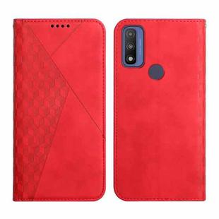 For Motorola G Pure Skin Feel Magnetic Leather Phone Case(Red)