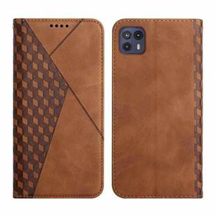 For Motorola Moto G50 5G Skin Feel Magnetic Leather Phone Case(Brown)