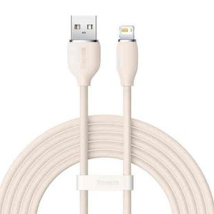 Baseus CAGD000104 Jelly Series 2.4A USB to 8 Pin Liquid Silicone Fast Charging Data Cable, Cable Length:2m(Pink)