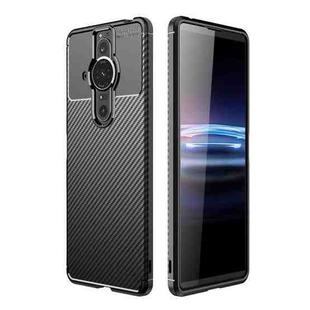 For Sony Xperia Pro-I Carbon Fiber Texture TPU Phone Case(Black)