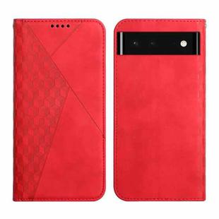 For Google Pixel 6 Skin Feel Magnetic Leather Phone Case(Red)