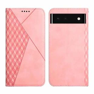 For Google Pixel 6 Skin Feel Magnetic Leather Phone Case(Rose Gold)
