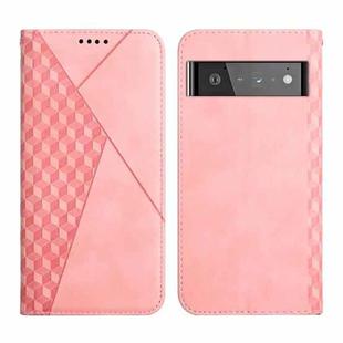 For Google Pixel 6 Pro Skin Feel Magnetic Leather Phone Case(Rose Gold)