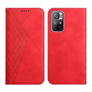 For Xiaomi Redmi Note 11 5G Skin Feel Magnetic Leather Phone Case(Red)