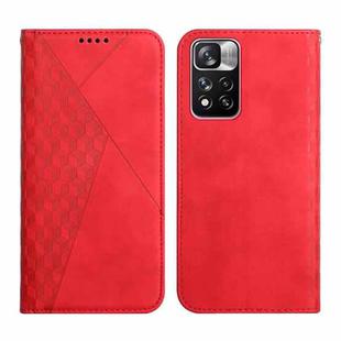 For Xiaomi Redmi Note 11 Pro 5G Skin Feel Magnetic Leather Phone Case(Red)