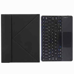 H-109C Touch Bluetooth Keyboard Leather Case with Rear Three-fold Holder For iPad Pro 11 inch 2021 & 2020 & 2018 / Air 2020 10.9(Black)