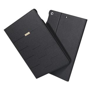 For iPad 9.7 2018 & 2017 GEBEI PU+TPU Horizontal Flip Protective Case with Holder & Card Slots(Black)