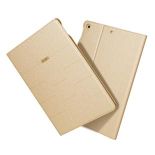 For iPad 9.7 2018 & 2017 GEBEI PU+TPU Horizontal Flip Protective Case with Holder & Card Slots(Gold)