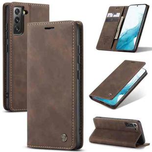 For Samsung Galaxy S22 CaseMe 013 Multifunctional Horizontal Flip Leather Phone Case(Coffee)