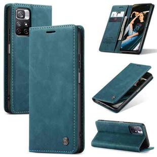 For Xiaomi Redmi Note 11 5G(China)/ Poco M4 Pro 5G(Overseas Version) / Redmi Note 11T 5G (India)  CaseMe 013 Multifunctional Horizontal Flip Leather Phone Case(Blue)