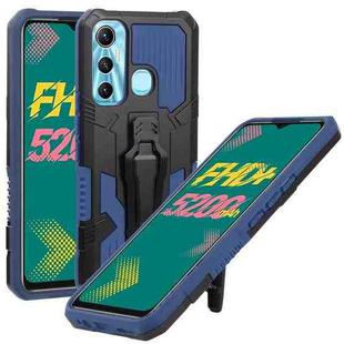 For Infinix Hot 11 Armor Warrior Shockproof PC + TPU Phone Case(Blue)