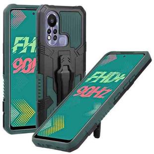 For Infinix Hot 11s Armor Warrior Shockproof PC + TPU Phone Case(Green)
