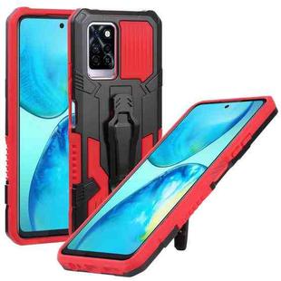 For Infinix Note 10 Pro Armor Warrior Shockproof PC + TPU Phone Case(Red)