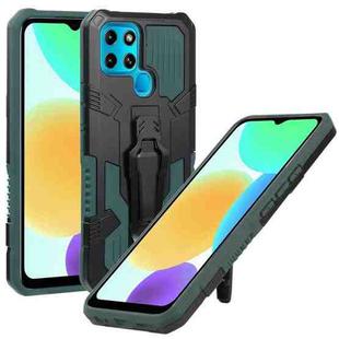 For Infinix Smart 6 Armor Warrior Shockproof PC + TPU Phone Case(Green)