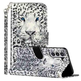 For Samsung Galaxy S22 5G 3D Pattern Horizontal Flip PU Leather Phone Case(Leopard)