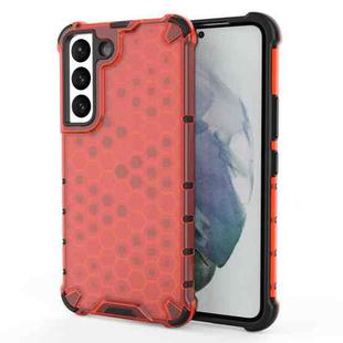 For Samsung Galaxy S22 5G Honeycomb PC + TPU Phone Case(Red)