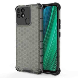 For OPPO Realme Narzo 50A Honeycomb PC + TPU Phone Case(Black)