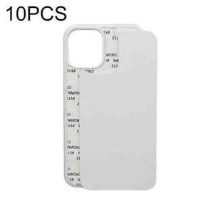 For iPhone X / XS 10 PCS 2D Blank Sublimation Phone Case(Transparent)