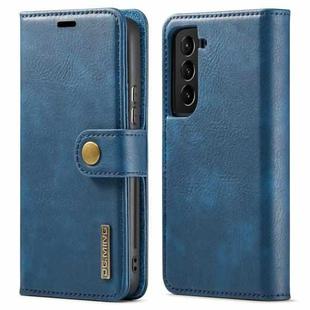 For Samsung Galaxy S22 5G DG.MING Crazy Horse Texture Detachable Magnetic Leather Phone Case(Blue)