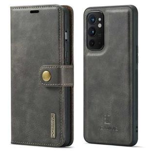 For OnePlus 9RT 5G DG.MING Crazy Horse Texture Detachable Magnetic Leather Phone Case(Grey)