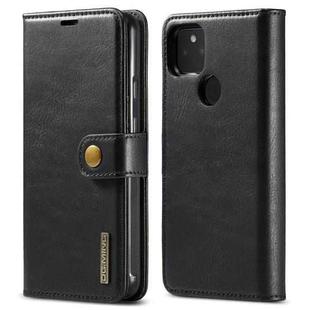 For Google Pixel 5a 5G DG.MING Crazy Horse Texture Detachable Magnetic Leather Phone Case(Black)