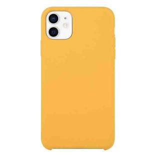 For iPhone 12 mini Solid Silicone Phone Case (Gold)
