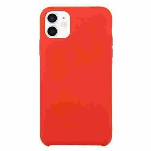 For iPhone 12 mini Solid Silicone Phone Case (China Red)