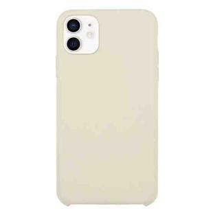 For iPhone 12 mini Solid Silicone Phone Case (Antique White)