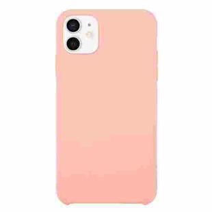 For iPhone 12 mini Solid Silicone Phone Case (Pink)