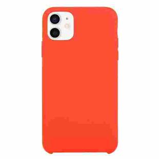 For iPhone 12 mini Solid Silicone Phone Case (Red)