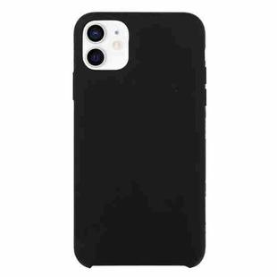 For iPhone 12 mini Solid Silicone Phone Case (Black)