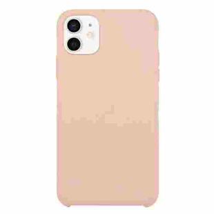 For iPhone 12 mini Solid Silicone Phone Case (Sand Pink)