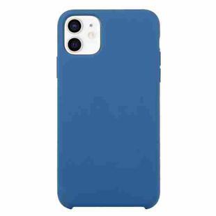 For iPhone 12 mini Solid Silicone Phone Case (Sea Blue)