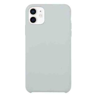 For iPhone 12 mini Solid Silicone Phone Case (Blue Grey)