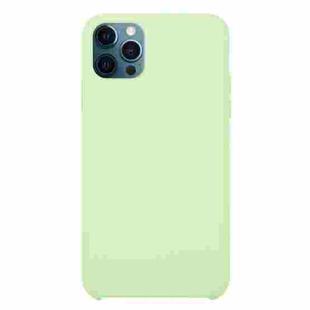 For iPhone 12 / 12 Pro Solid Silicone Phone Case(Mint Green)