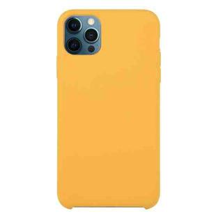 For iPhone 12 / 12 Pro Solid Silicone Phone Case(Gold)