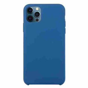 For iPhone 12 / 12 Pro Solid Silicone Phone Case(Cobalt Blue)