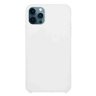 For iPhone 12 / 12 Pro Solid Silicone Phone Case(White)