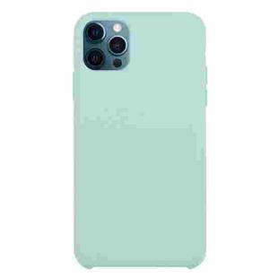 For iPhone 12 / 12 Pro Solid Silicone Phone Case(Emerald Green)