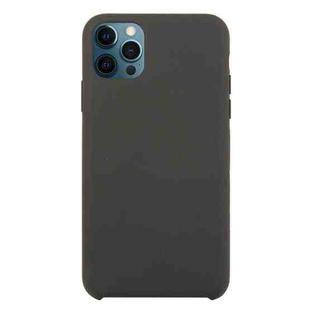 For iPhone 12 / 12 Pro Solid Silicone Phone Case(Cocoa)